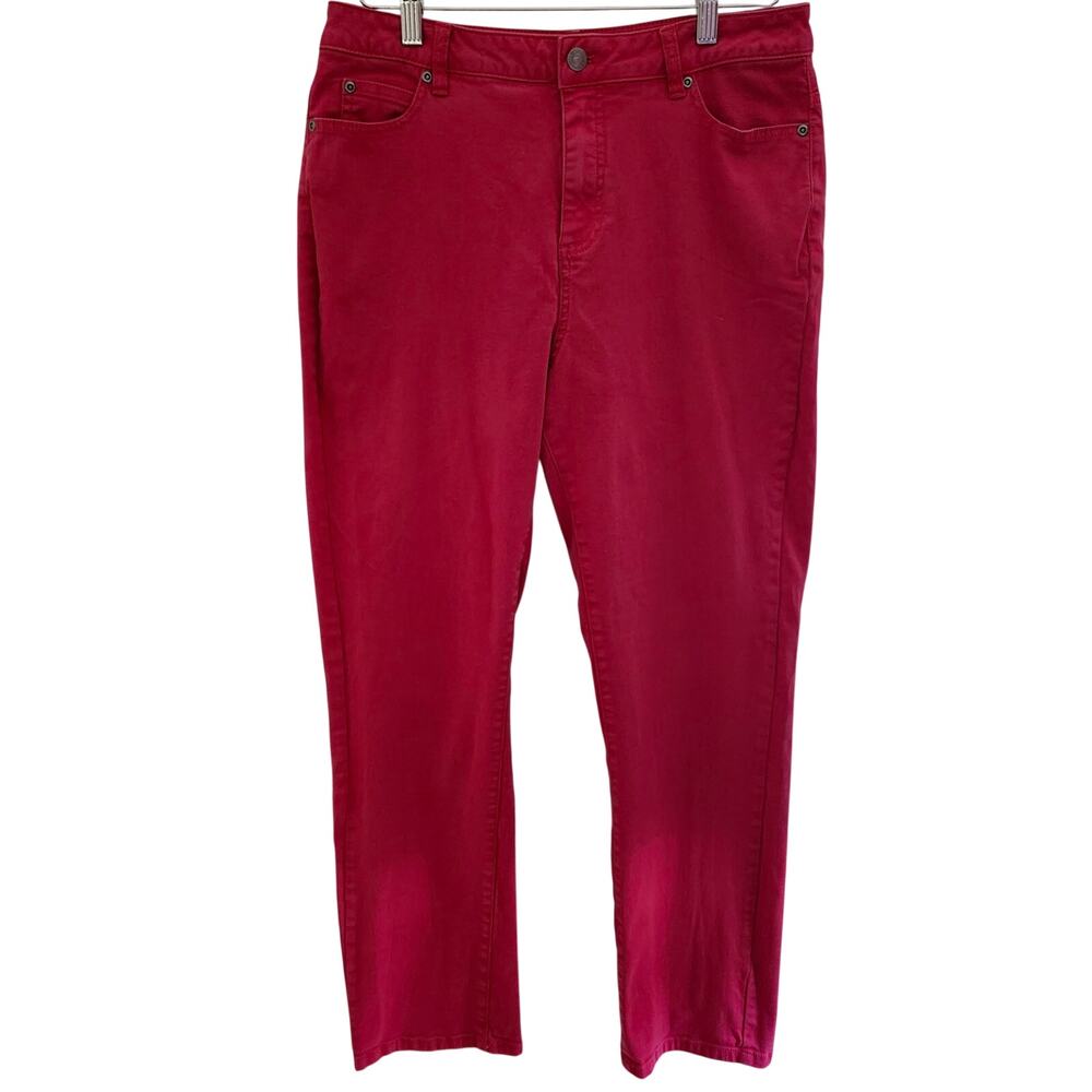 Appleseeds Red Classic 5 Pocket Jeans Size 10 - Picture 1 of 9